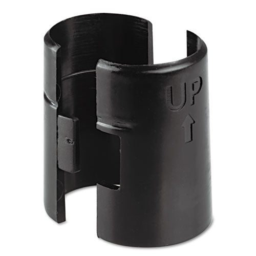 Image of Alera® Wire Shelving Shelf Lock Clips, Plastic, Black, 4 Clips/pack