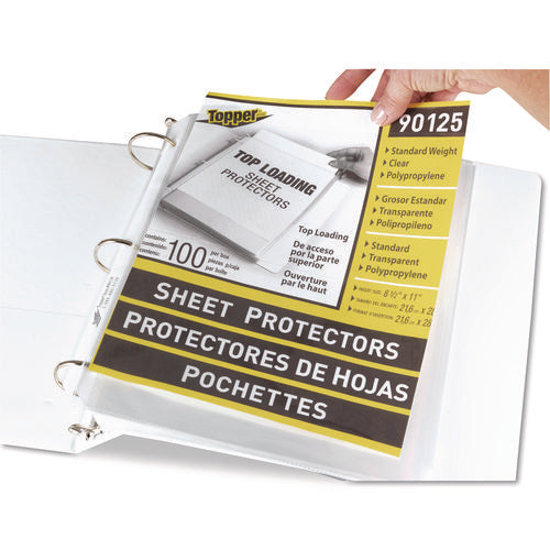 Image of C-Line® Top-Load Polypropylene Sheet Protectors, Standard, Letter, Clear, 2", 100/box