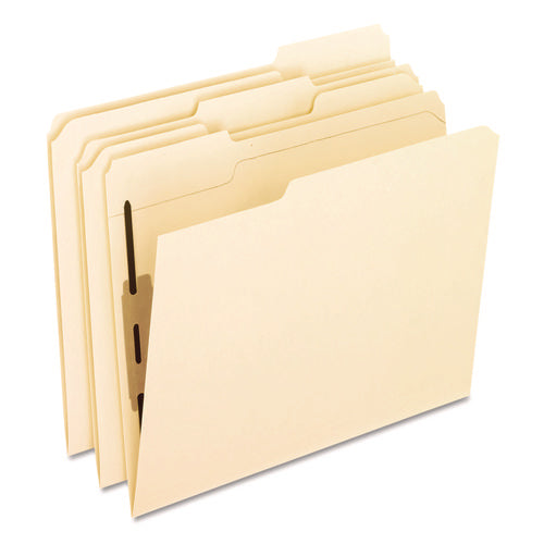 Image of Pendaflex® Manila Fastener Folders with Bonded Lesspace Fasteners, 1 Fastener, Letter Size, Manila Exterior, 50/Box