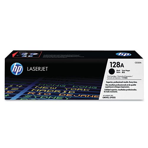 Image of HP HP 128a, (ce320a) Black Original Laserjet Toner Cartridge
