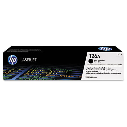 Image of HP HP 126a, (ce310a) Black Original Laserjet Toner Cartridge