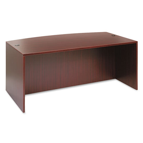 Image of Alera® Alera Valencia Series Bow Front Desk Shell, 71" X 41.38" X 29.63", Mahogany