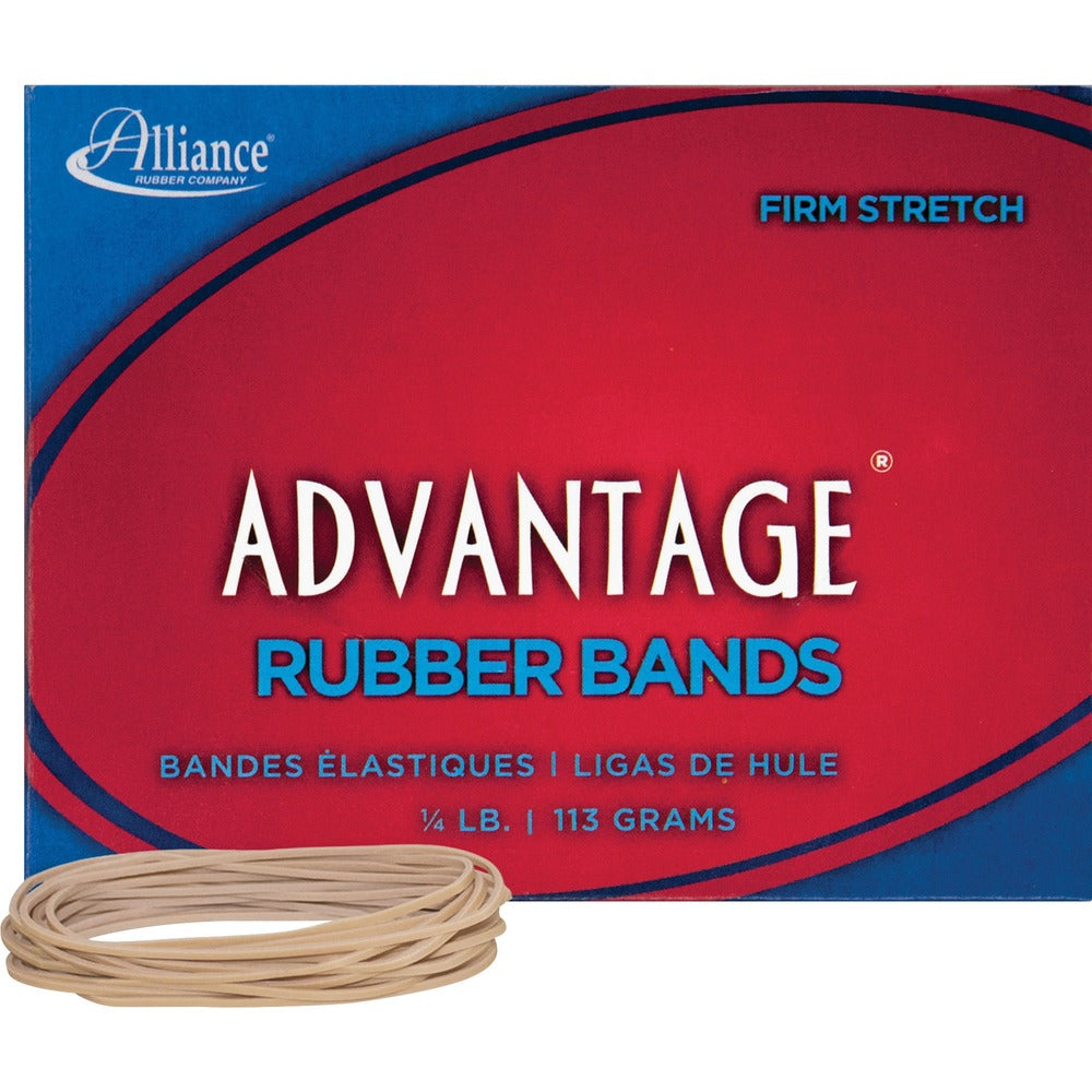 Image of Alliance Rubber Company Rubber Bands, Size 19, 1/4 lb., 3-1/2"x1/16", Approx. 312/BX