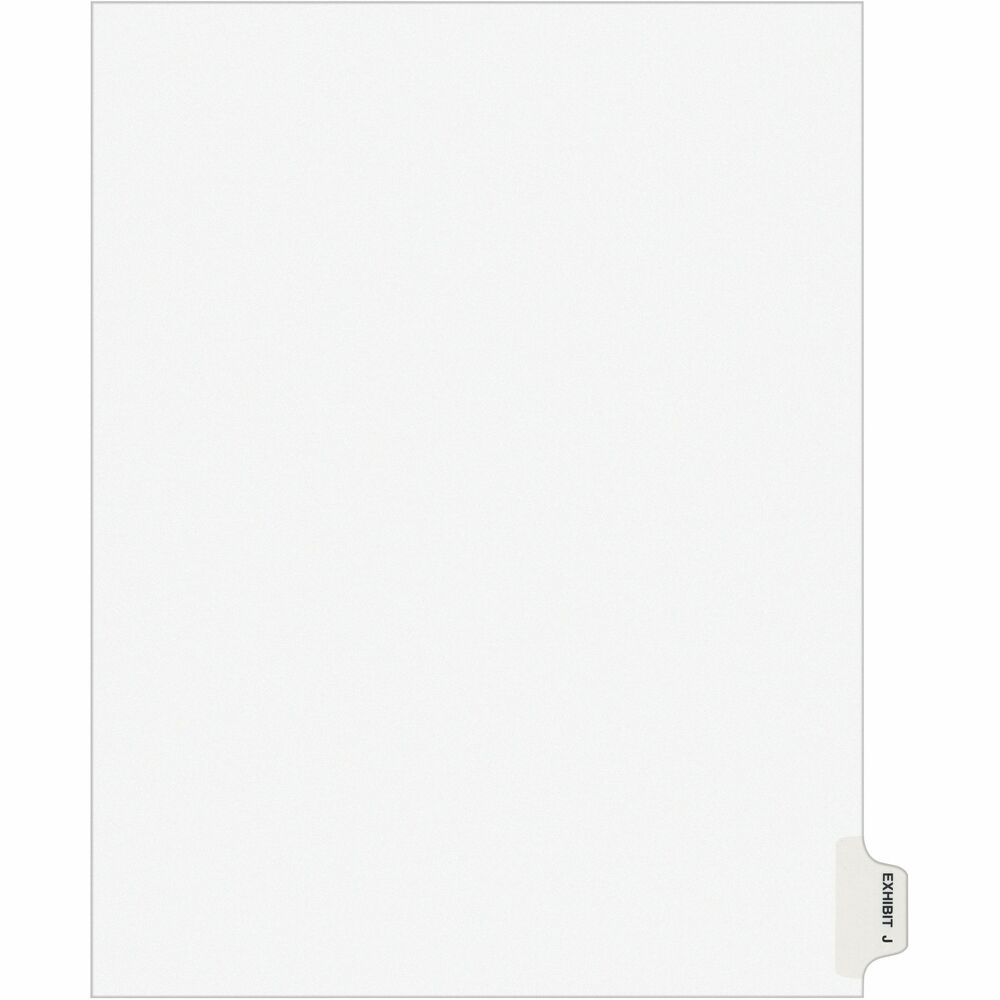 Image of Avery Index Dividers, "J", Side Tab, 8-1/2"x11", 25/PK, WE