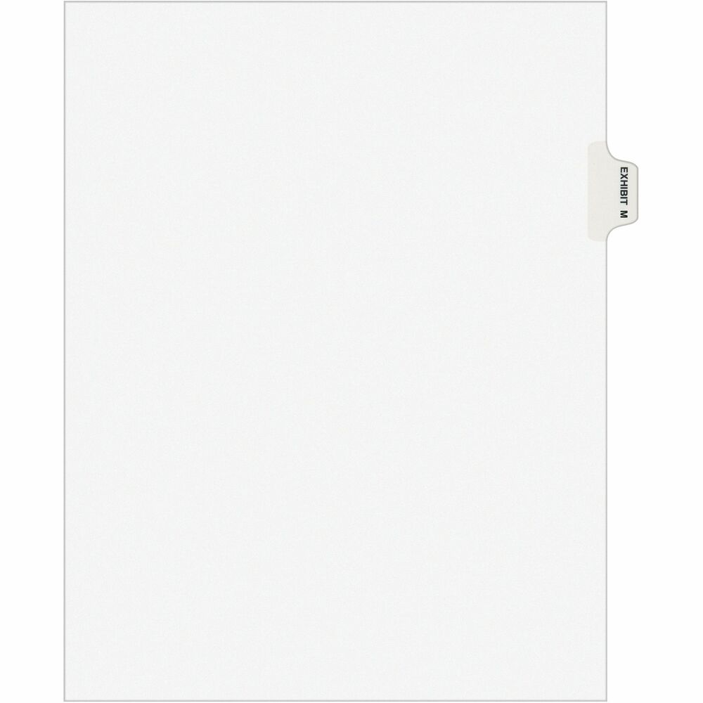 Image of Avery Index Dividers, "M", Side Tab, 8-1/2"x11", 25/PK, WE