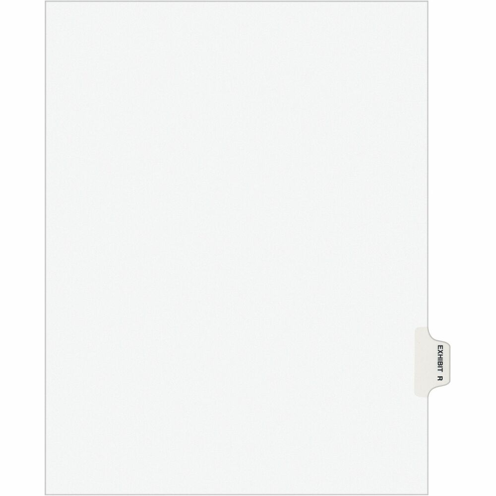 Image of Avery Index Dividers, "R", Side Tab, 8-1/2"x11", 25/PK, WE