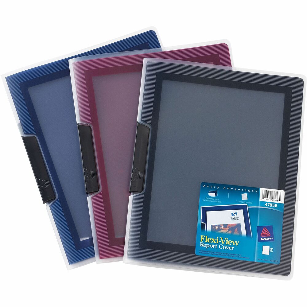 Image of Avery Swing Clip Report Cover, 9"x11-1/2", 24/BX, AST