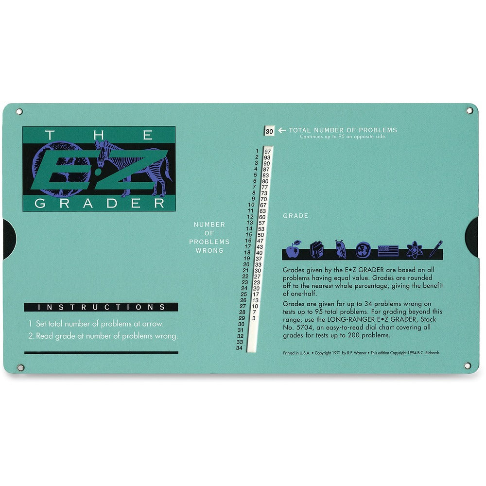 Image of Advantus Corp. E-Z Grader Chart, Green