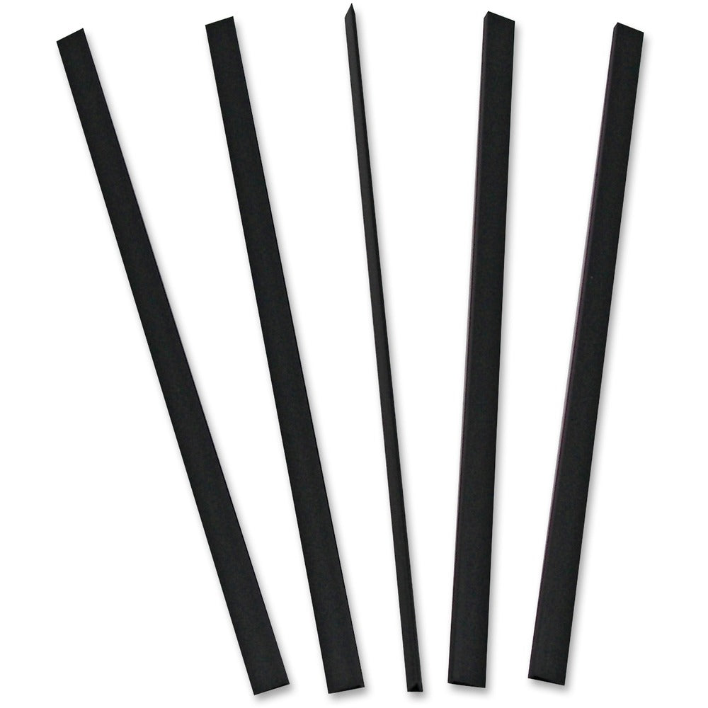 Image of C-Line Binding Bars, 11"x1/8", 100/BX, Black