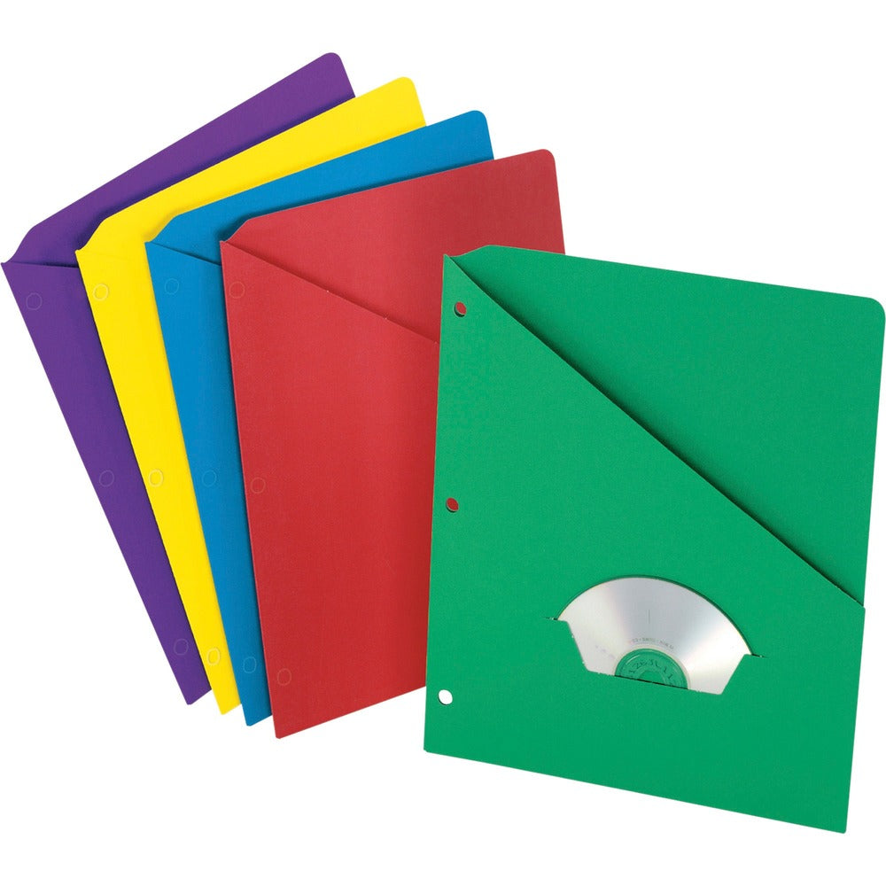 Image of Pendaflex Slash Pocket Divider, 3HP, 8-1/2"x11", 25/PK, Assorted