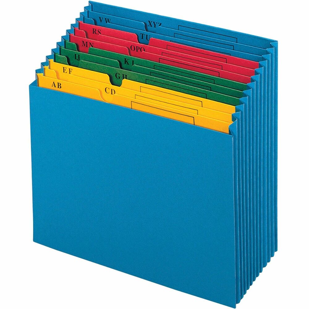 Image of Pendaflex Desktop Project File, A-Z Format,12 Pockets, Letter, Blue