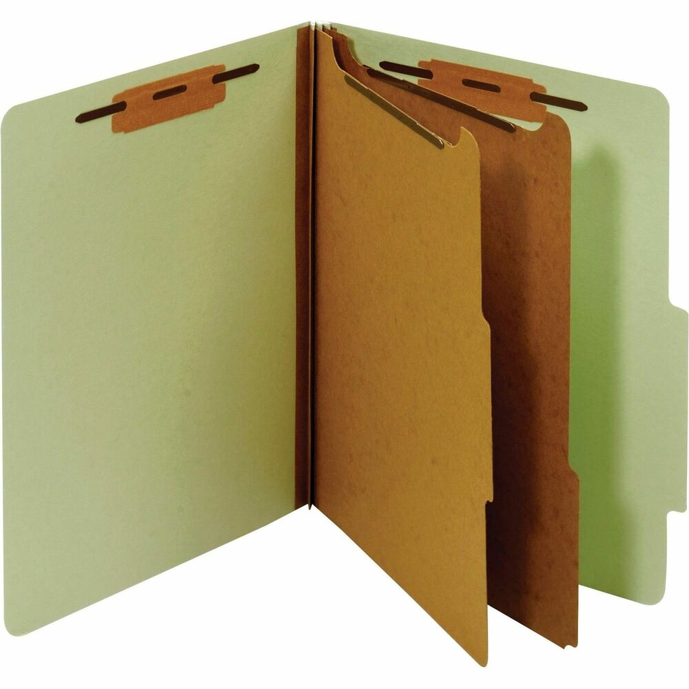 Image of Pendaflex Classification Folder, 2 Partitions, Letter, Green