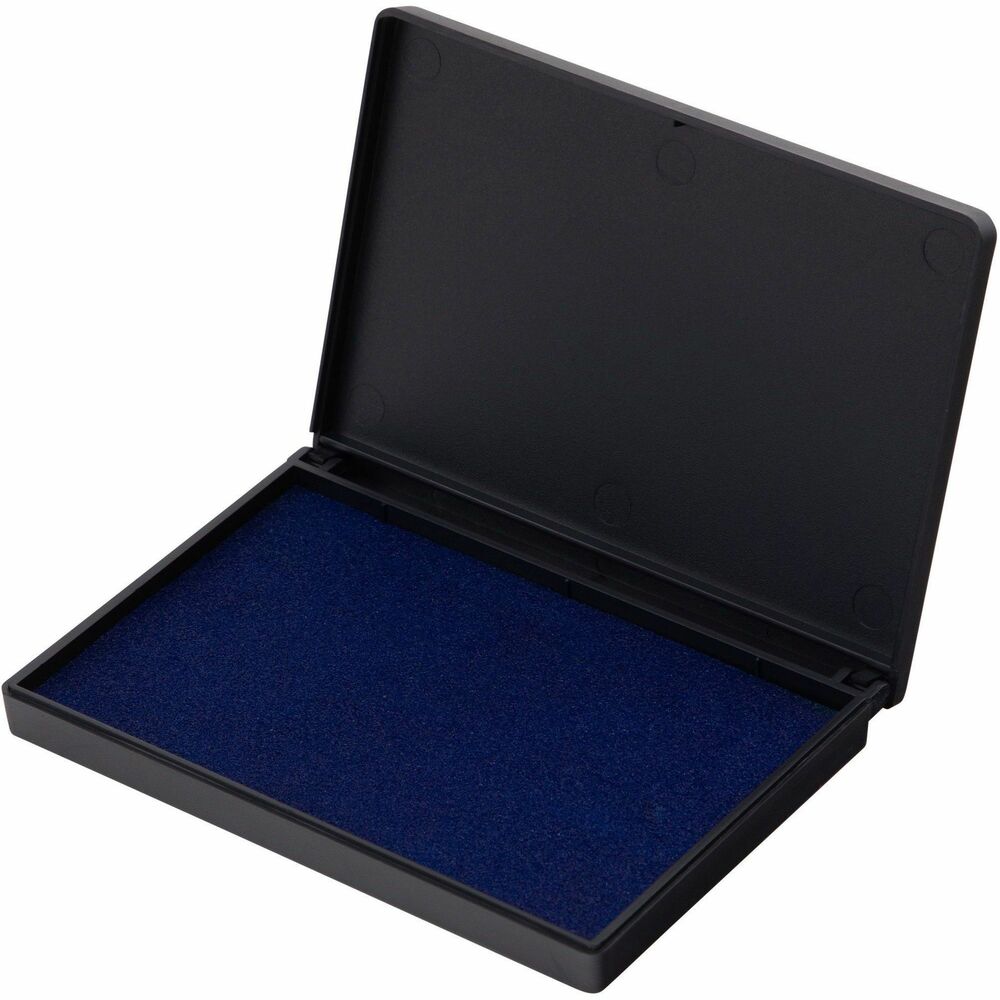 Image of Charles Leonard, Inc Foam Ink Pad, 2-3/4" x 4-1/4", Nontoxic, Reinkable, Blue