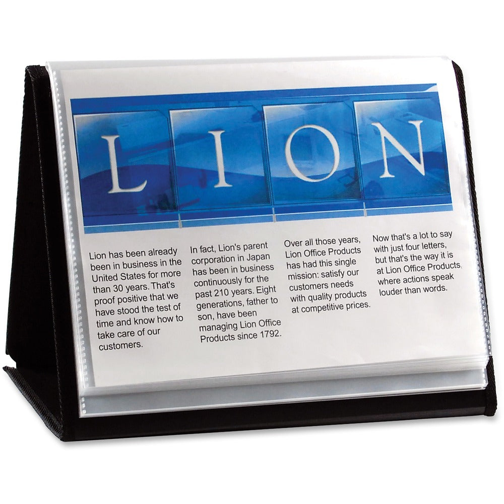 Image of Lion Display Book, Horizontal Easel, 11"x8-1/2", Black