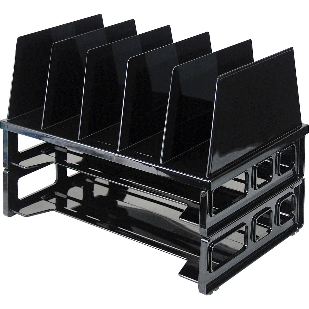 Image of Officemate Desk Sorter, w/2 Trays, 13-1/2"x9"x10-1/4", Black