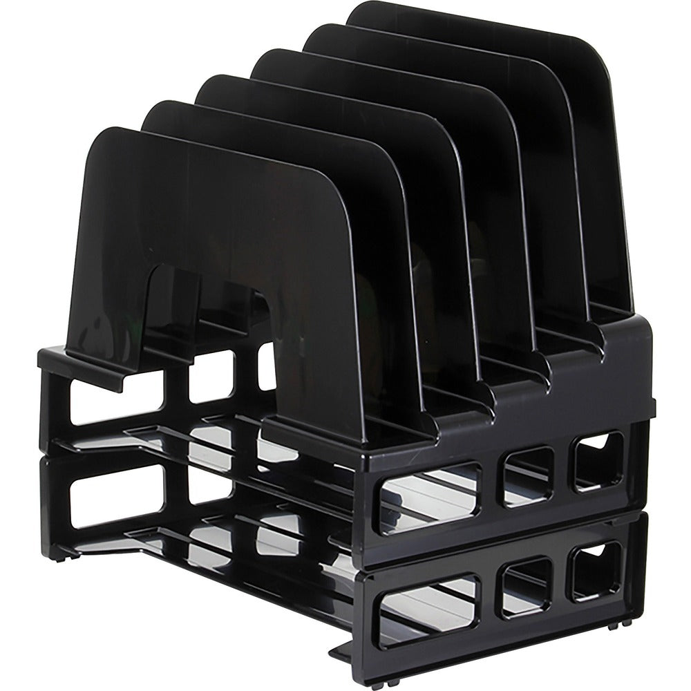 Image of Officemate Incline Desk Sorter,Two Trays, 13-1/2"x9"x14-1/4", Black