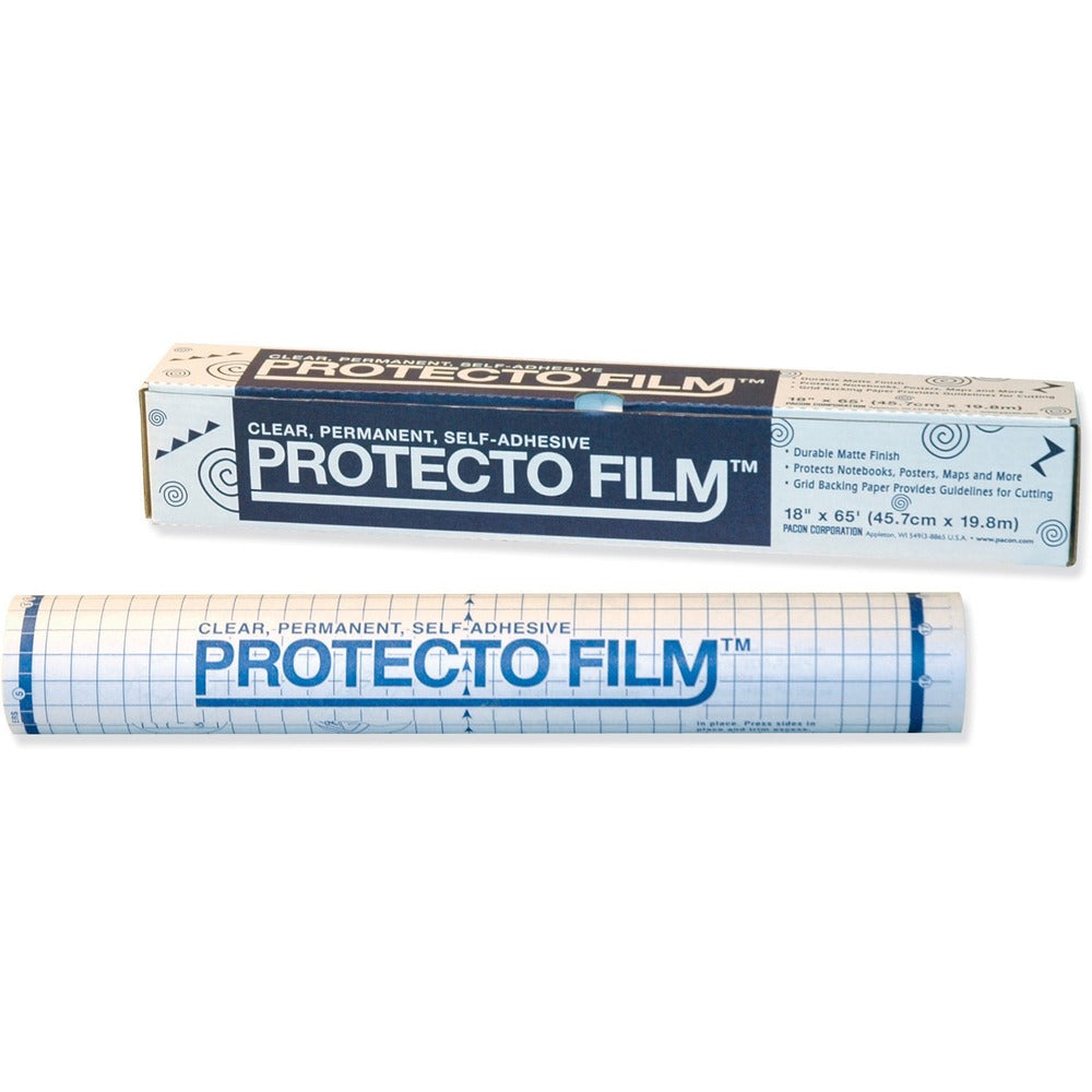 Image of Pacon Protecto Film, Nonglare Plastic, 18"x65', Clear