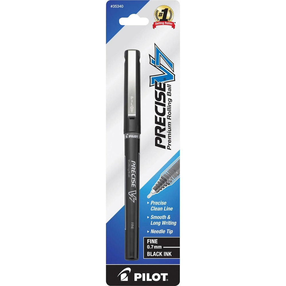 Image of Pilot Pen, Rollerball, Nonrefillable, 0.7mm, Black Barrel/Ink