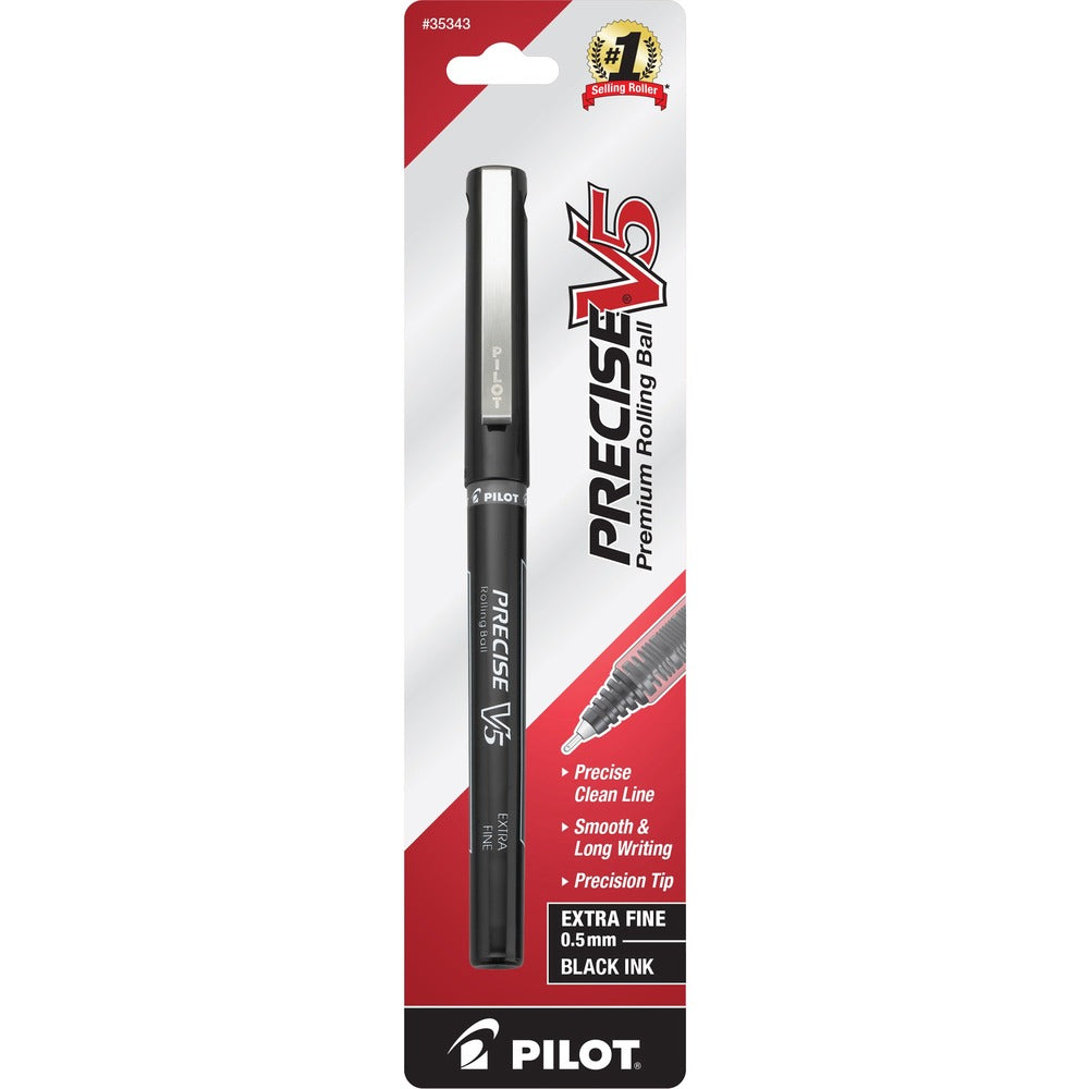 Image of Pilot Pen, Rollerball, Nonrefillable, 0.5mm, Black Barrel/Ink