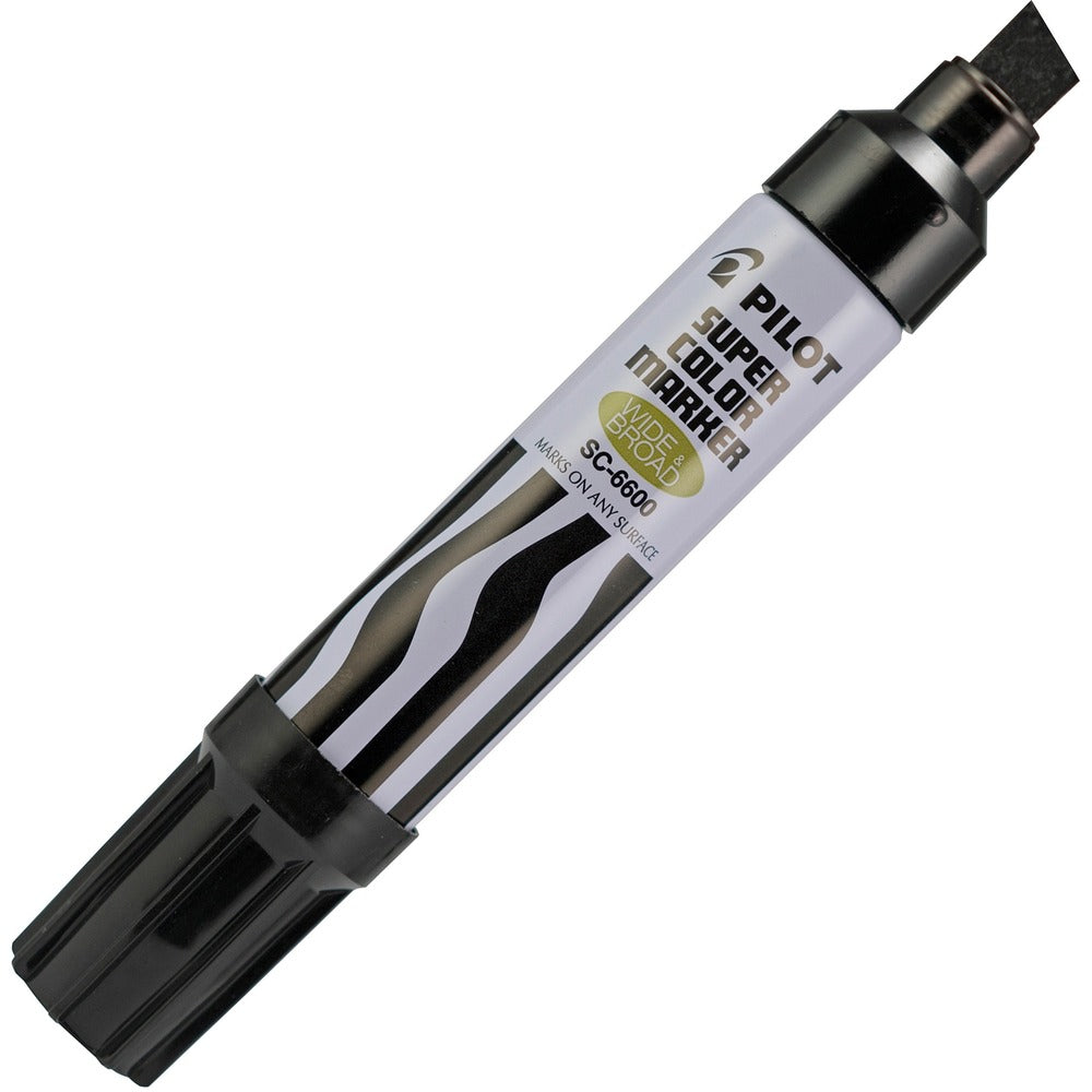 Image of Pilot Permanent Marker,Jumbo,10mm Chisel Point, Refillable,Black