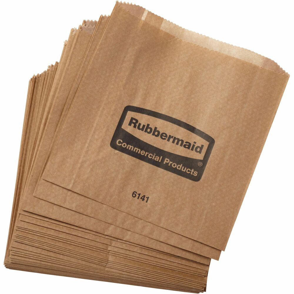 Image of Rubbermaid Commercial Products Wax Bags, For Sanitary Receptacle, 250 Bags/CT