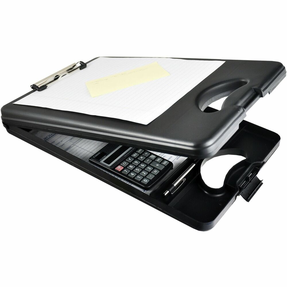 Image of Saunders Portable Desktop Clipboard, 1/2"Storage,10"x16", Black