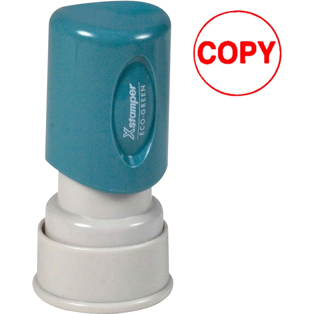 Image of Shachihata Inc Specialty Stamp, Pre-Inked, "Copy" Ink Stamp, 5/8", RD