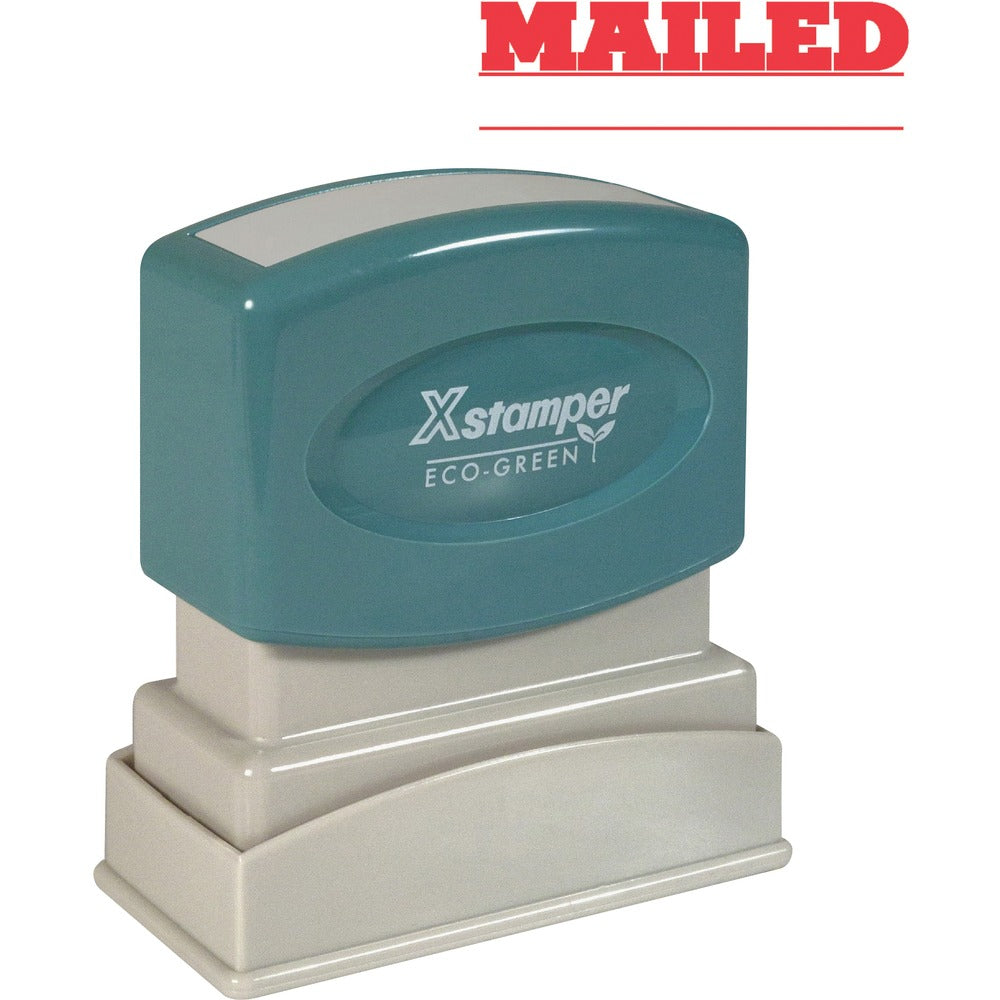 Image of Shachihata Inc "Mailed" Ink Stamp,w/Blank Date Line,1/2"x1-5/8", RD Ink