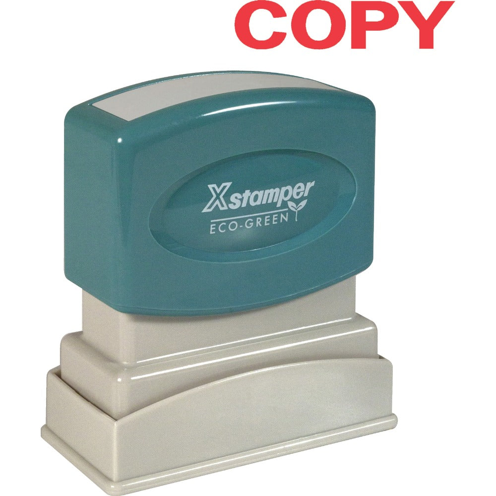 Image of Shachihata Inc "Copy" Ink Stamp, 1/2"x1-5/8", Red Ink