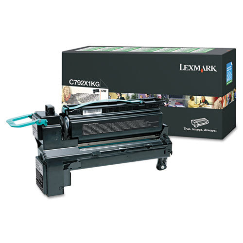 Image of Lexmark C792x1kg Return Program Extra High-Yield Toner, 20,000 Page-Yield, Black