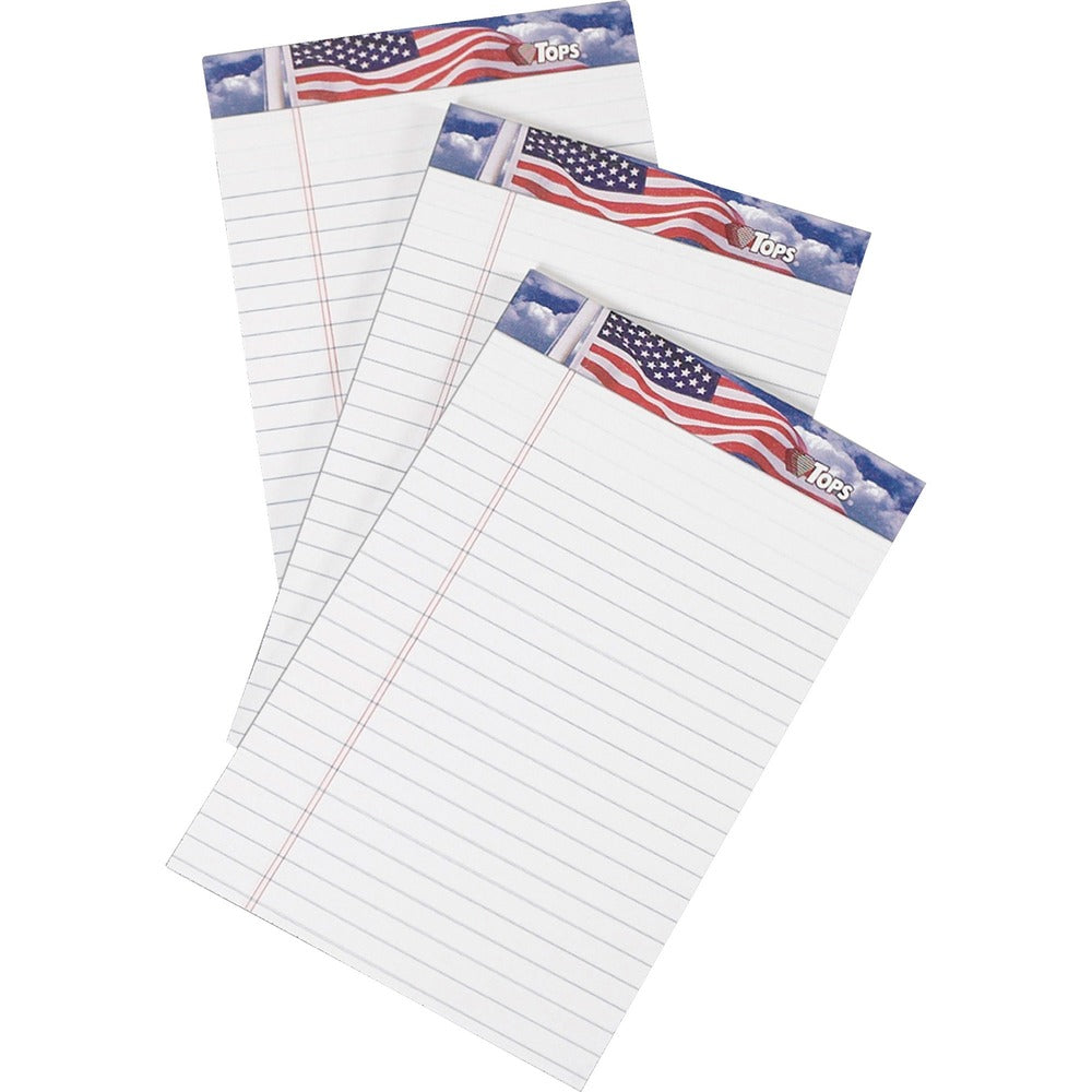 Image of Tops Writing Tablets,Jr. Lgl Ruled,5"x8",50 Sht/PD,3/PK,WE