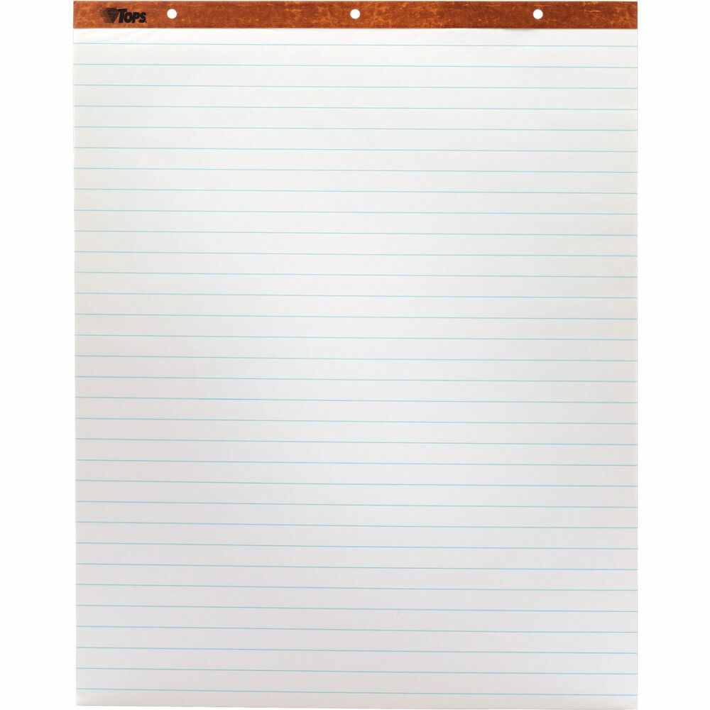 Image of Tops Easel Pad, 15lb, 8-3/4" Spc, 50 Sheets, 27"x34", 2/CT, WE