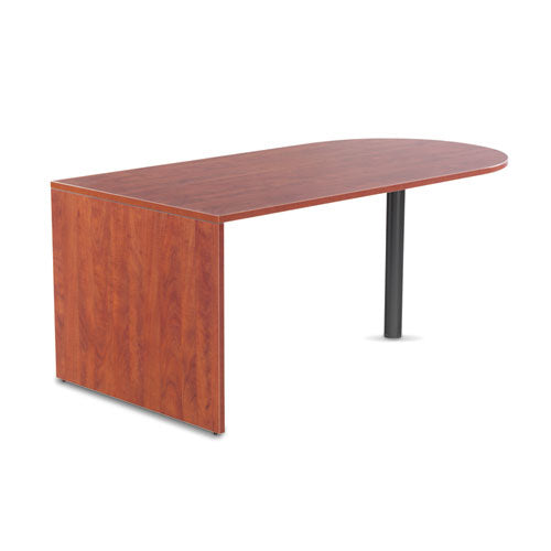 Image of Alera® Alera Valencia Series D-Top Desk, 71" X 35.5" X 29.63", Medium Cherry
