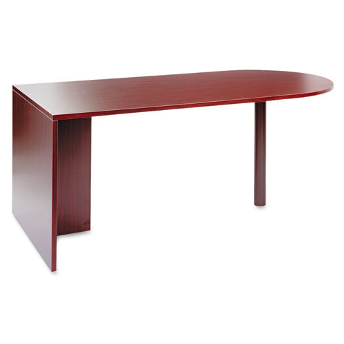 Image of Alera® Alera Valencia Series D-Top Desk, 71" X 35.5" X 29.63", Mahogany