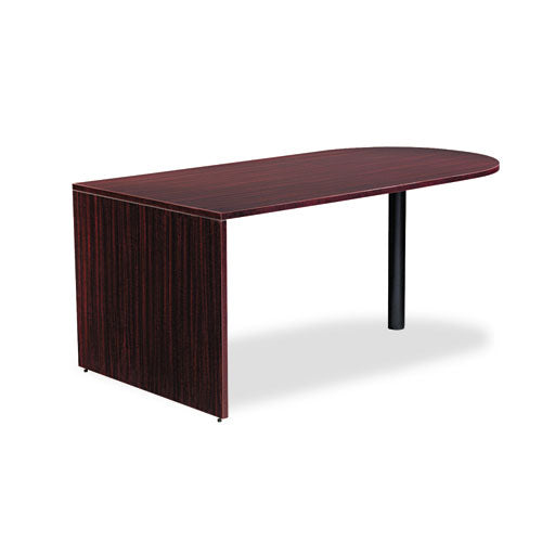 Image of Alera® Alera Valencia Series D-Top Desk, 71" X 35.5" X 29.63", Mahogany