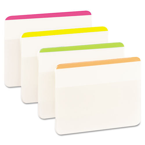 Image of Post-it® Tabs Lined Tabs, 1/5-Cut, Assorted Bright Colors, 2" Wide, 24/Pack