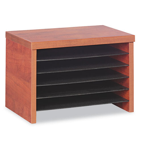 Image of Alera® Alera Valencia Series Under-Counter File Organizer, 6 Sections, 15.75" x 9.88" x 10.88", Cherry