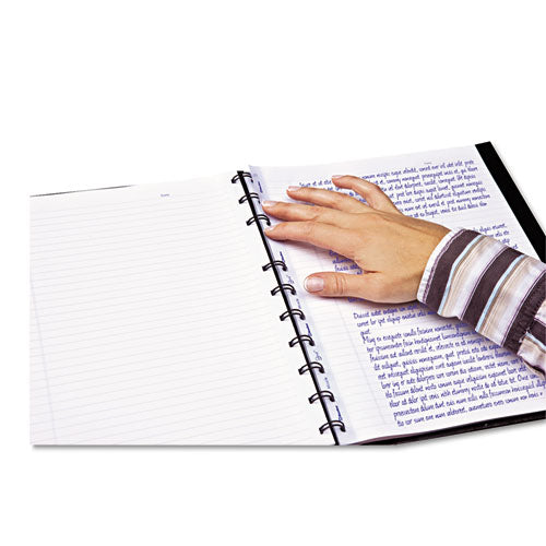 Image of Blueline® MiracleBind Notebook, 1-Subject, Medium/College Rule, Black Cover, (75) 11 x 9.06 Sheets