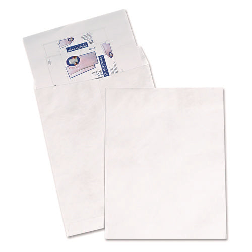 Image of Survivor® Heavyweight 18 lb Tyvek Catalog Mailers, Square Flap, Redi-Strip Adhesive Closure, 14.25 x 20, White, 25/Box