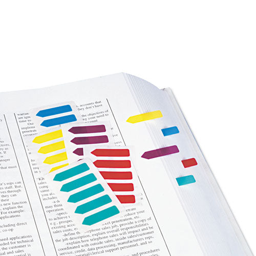 Image of Redi-Tag® Mini Arrow Page Flags, Blue/mint/purple/red/yellow, 154 Flags/pack