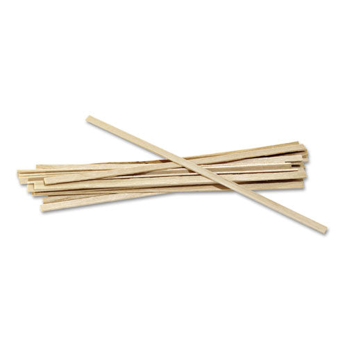 Image of AmerCareRoyal® Wood Coffee Stirrers, 5.5", 10,000/carton
