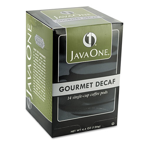 Image of Java One® Coffee Pods, Colombian Decaf, Single Cup, Pods, 14/box