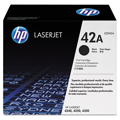 Image of HP HP 42a, (q5942a) Black Original Laserjet Toner Cartridge