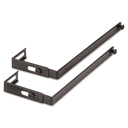 Image of Universal® Adjustable Cubicle Hangers, Black, 2/Set