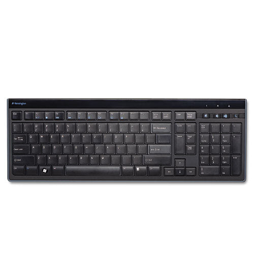 Image of Kensington® Slim Type Standard Keyboard, 104 Keys, Black