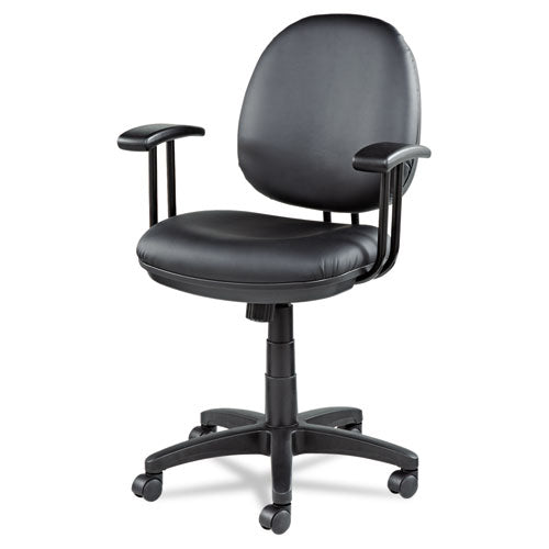 Image of Alera® Alera Interval Series Swivel/tilt Task Chair, Bonded Leather Seat/back, Up To 275 Lb, 18.11" To 23.22" Seat Height, Black
