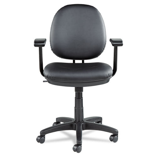 Image of Alera® Alera Interval Series Swivel/tilt Task Chair, Bonded Leather Seat/back, Up To 275 Lb, 18.11" To 23.22" Seat Height, Black