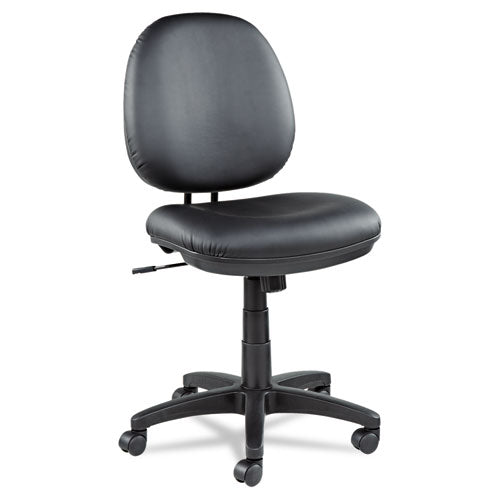 Image of Alera® Alera Interval Series Swivel/tilt Task Chair, Bonded Leather Seat/back, Up To 275 Lb, 18.11" To 23.22" Seat Height, Black