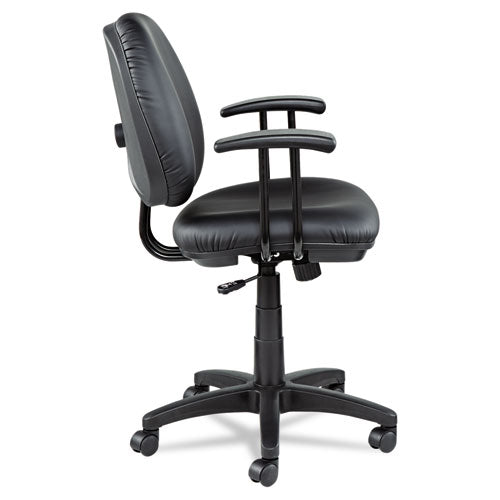 Image of Alera® Alera Interval Series Swivel/tilt Task Chair, Bonded Leather Seat/back, Up To 275 Lb, 18.11" To 23.22" Seat Height, Black
