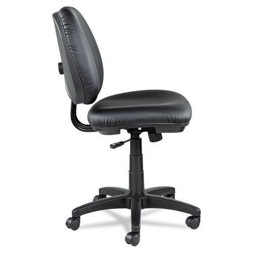 Image of Alera® Alera Interval Series Swivel/tilt Task Chair, Bonded Leather Seat/back, Up To 275 Lb, 18.11" To 23.22" Seat Height, Black